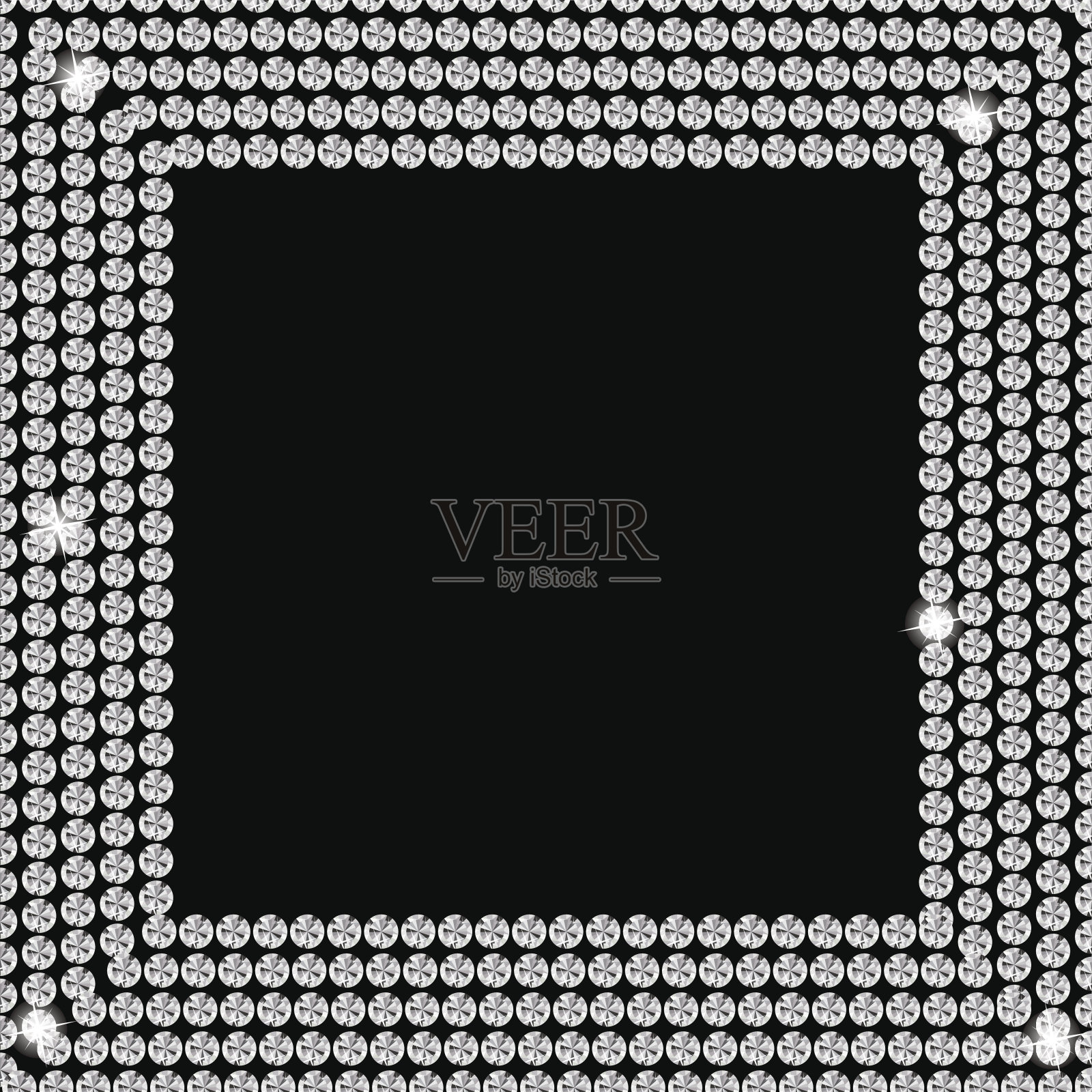 抽象美丽的黑色钻石背景矢量插图插画图片素材