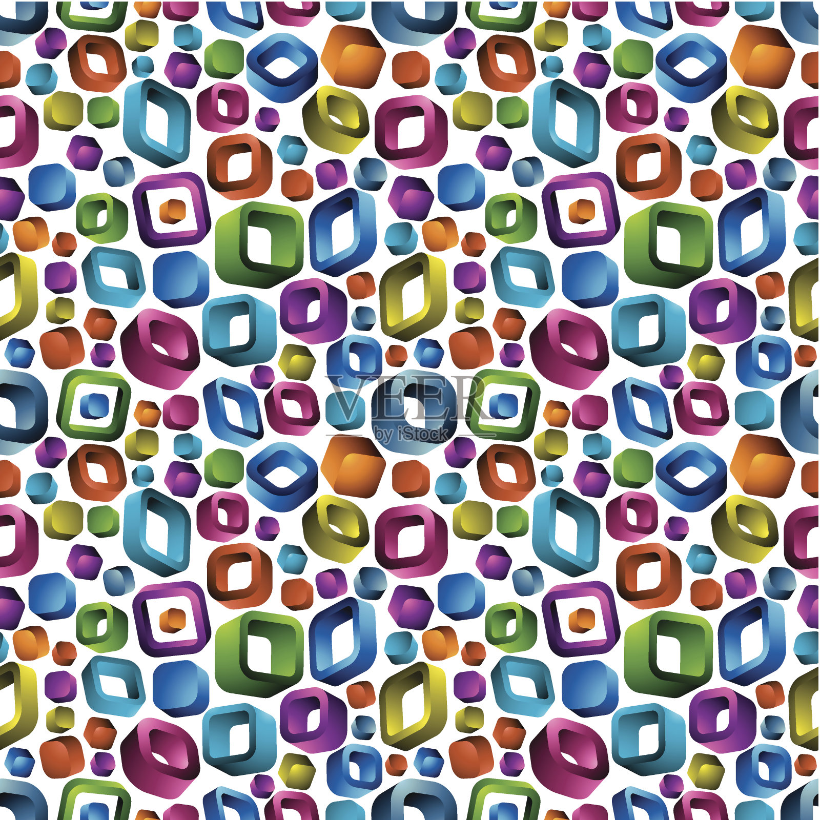 3 d无缝模式。照片摄影图片