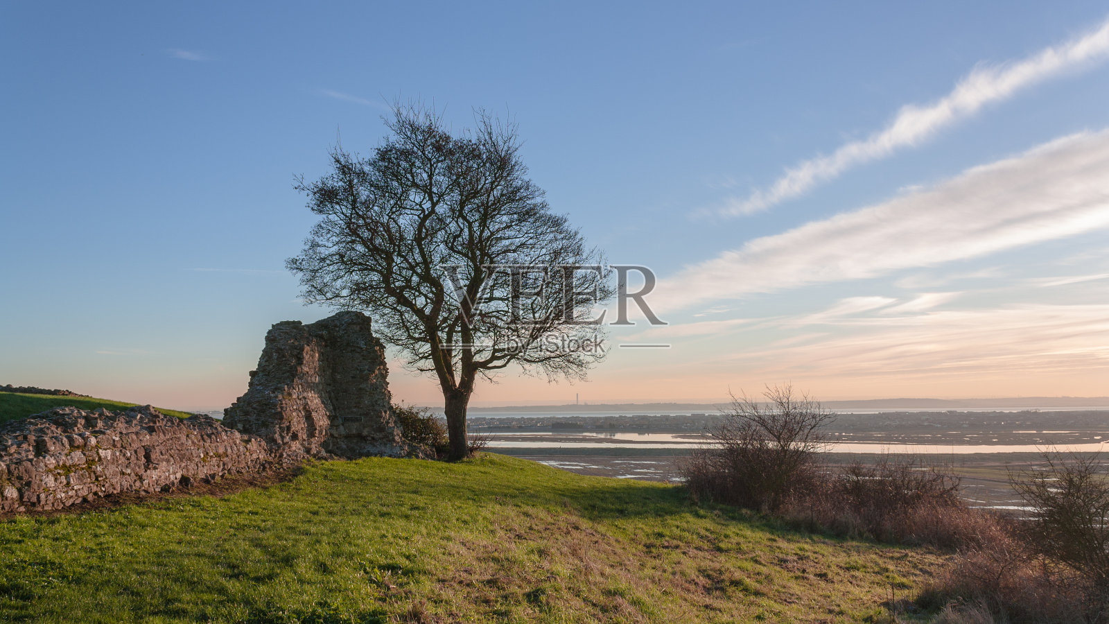 英国埃塞克斯的哈德雷城堡照片摄影图片