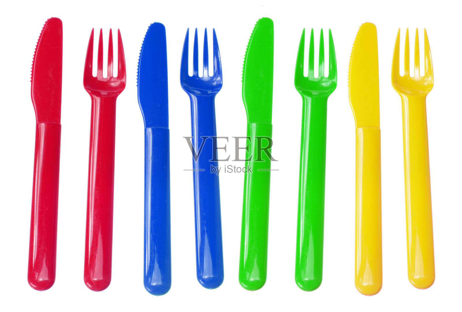 塑料刀叉照片摄影图片