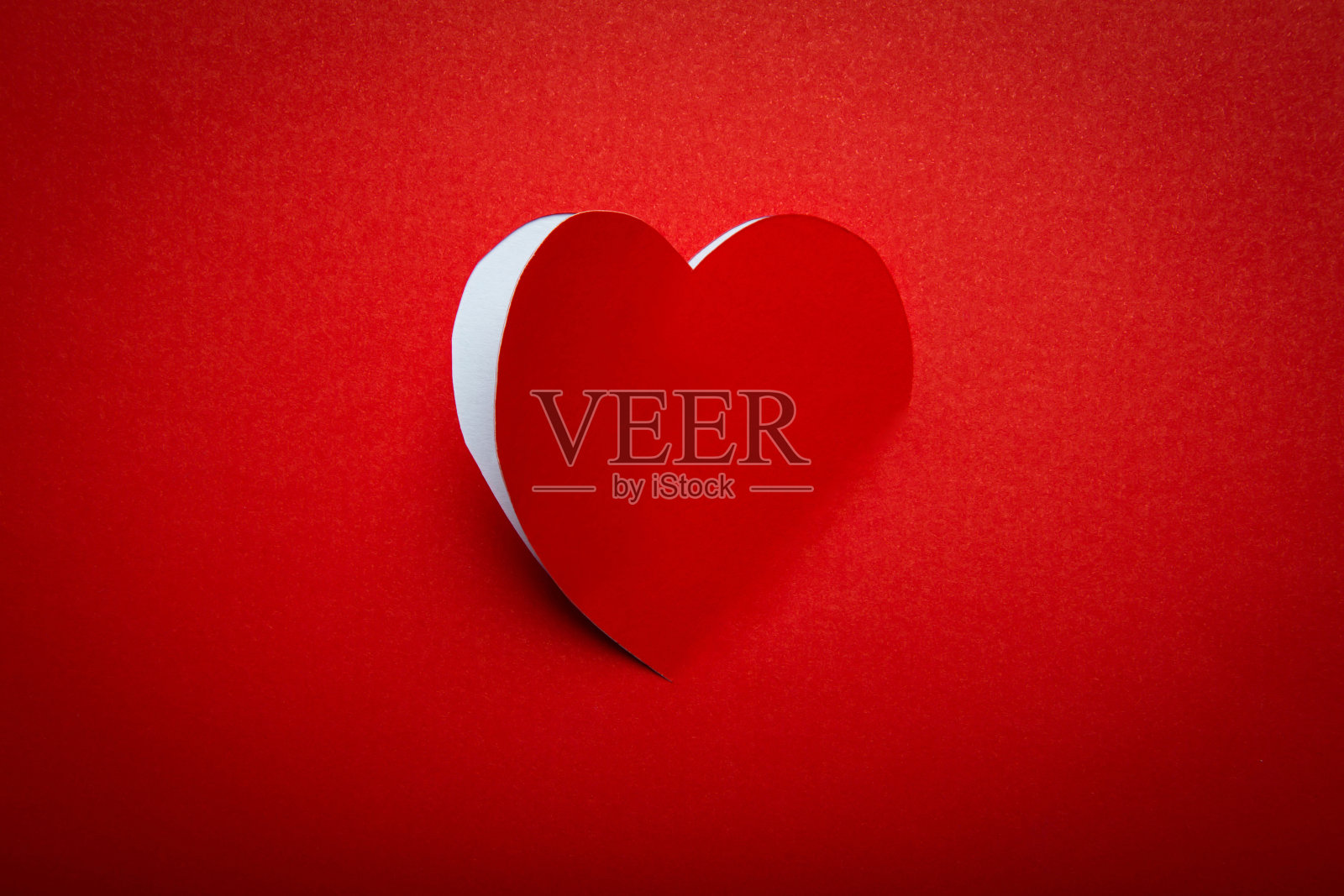 纸心形符号，情人节照片摄影图片