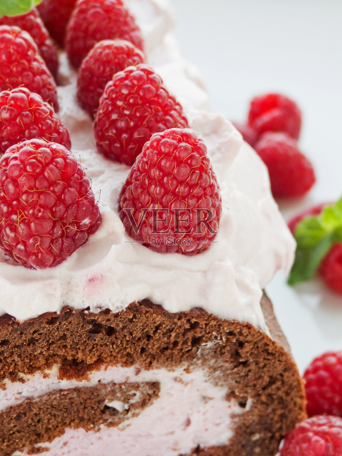 浆果肉卷照片摄影图片