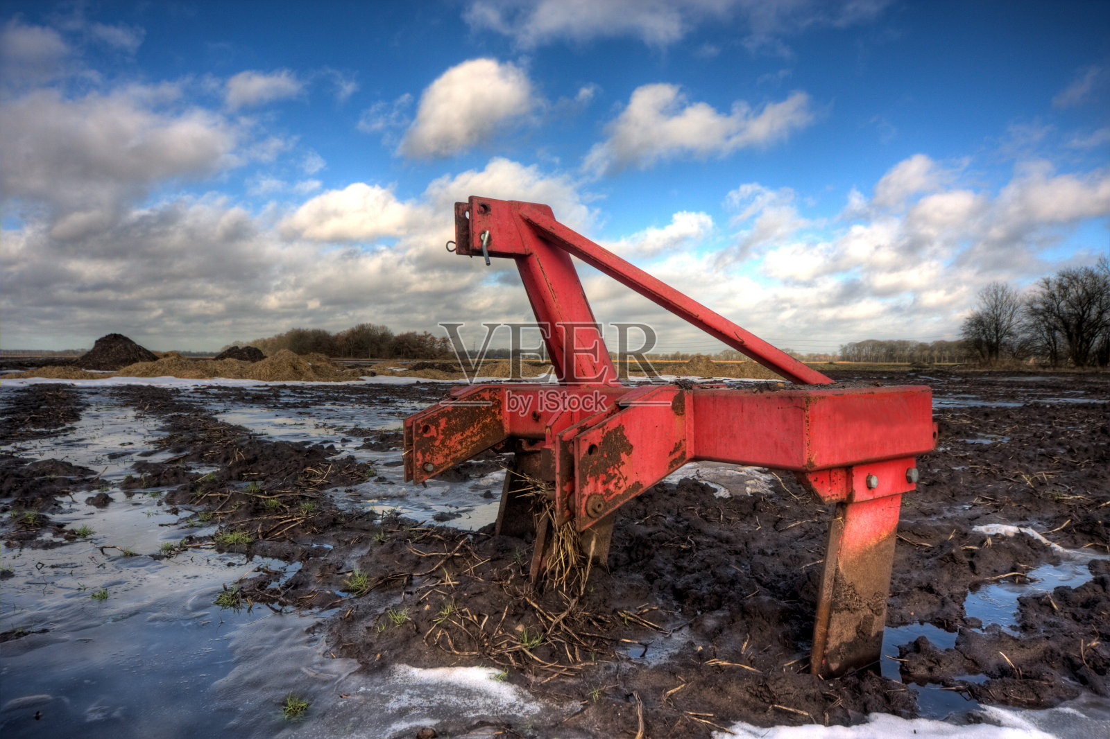 耙在泥照片摄影图片