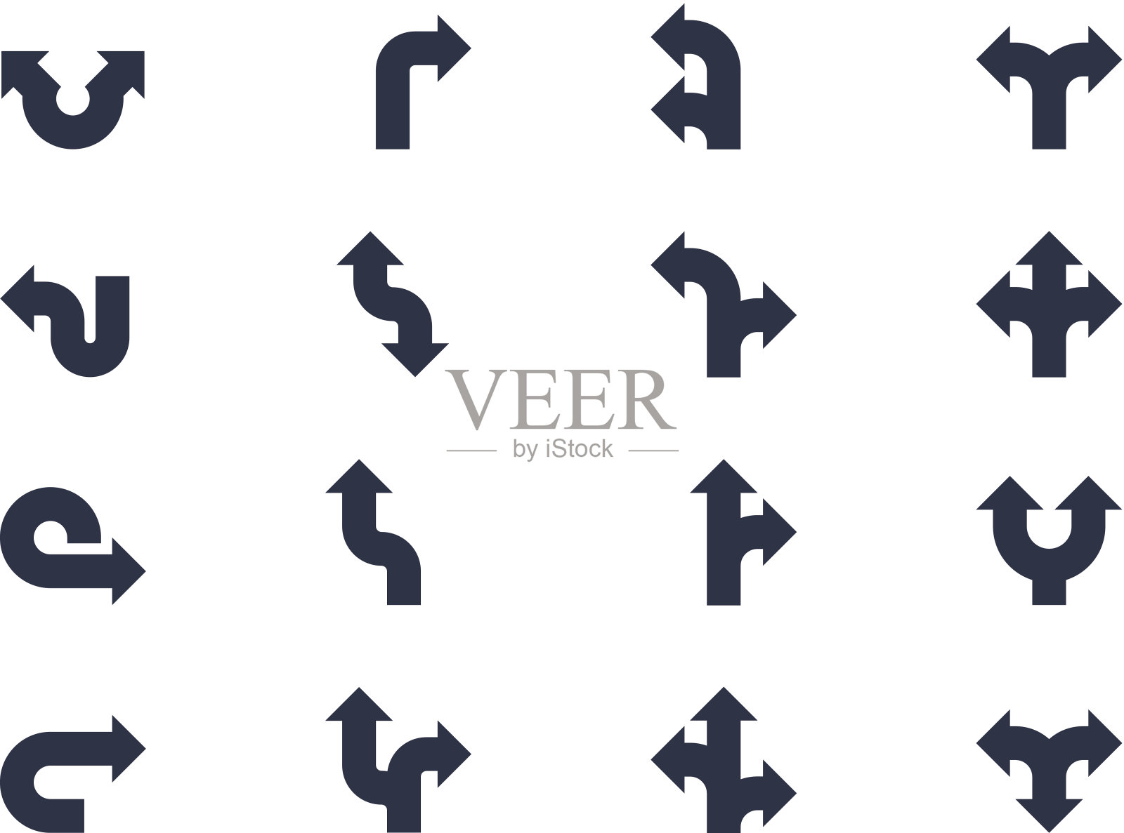 箭头和方向标志设计元素图片