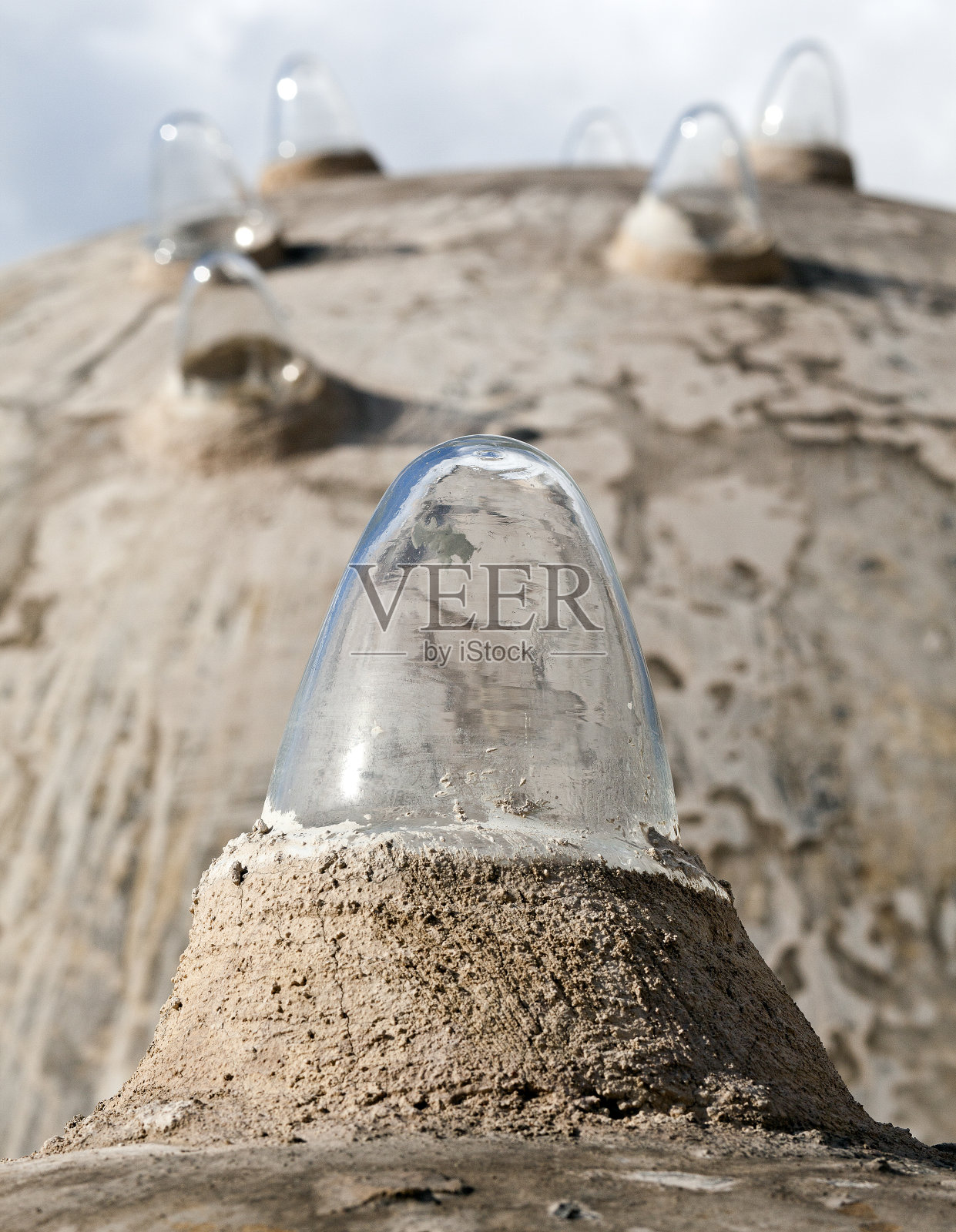 古土耳其浴室的屋顶照片摄影图片