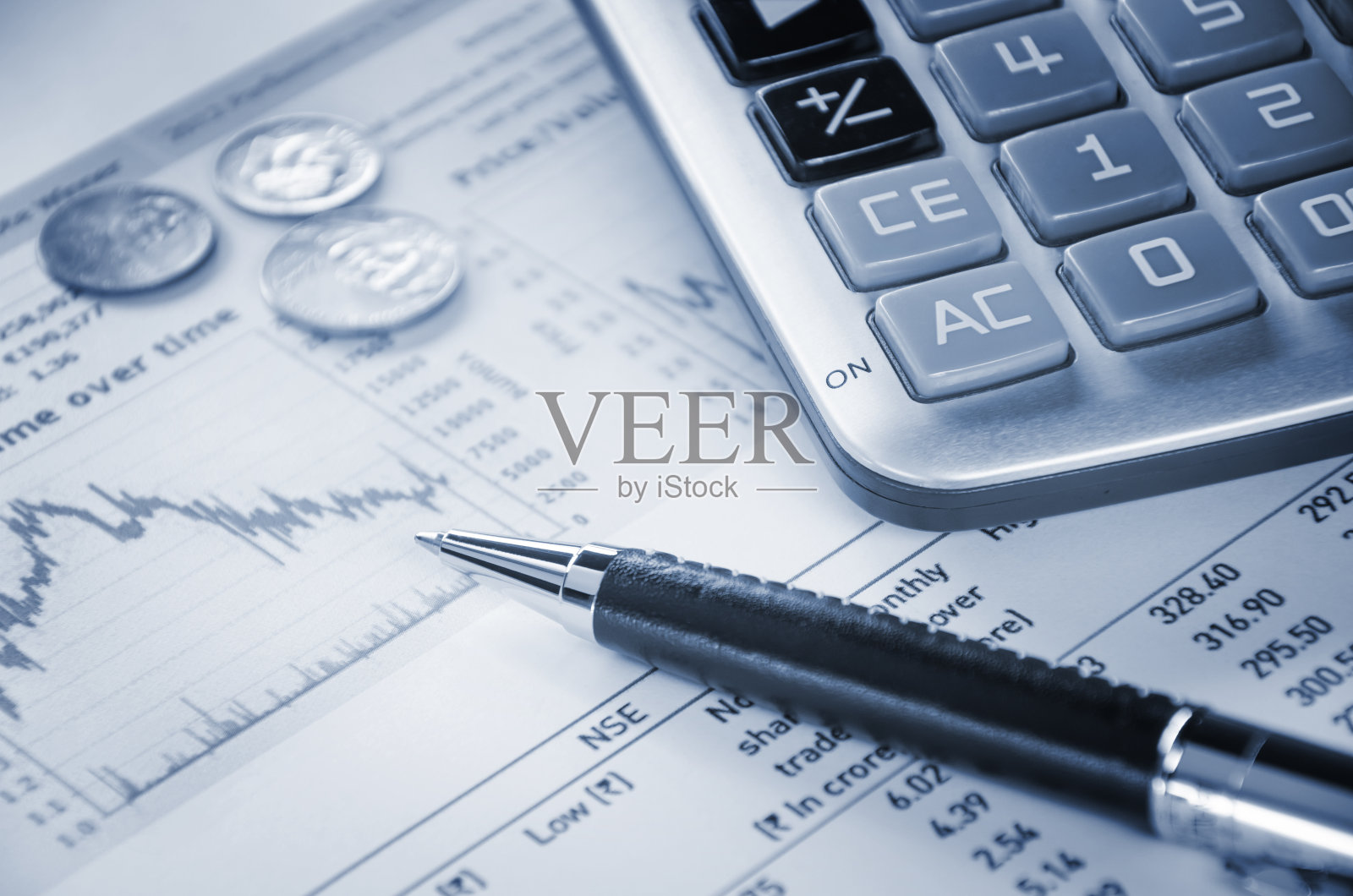 计算器和图照片摄影图片