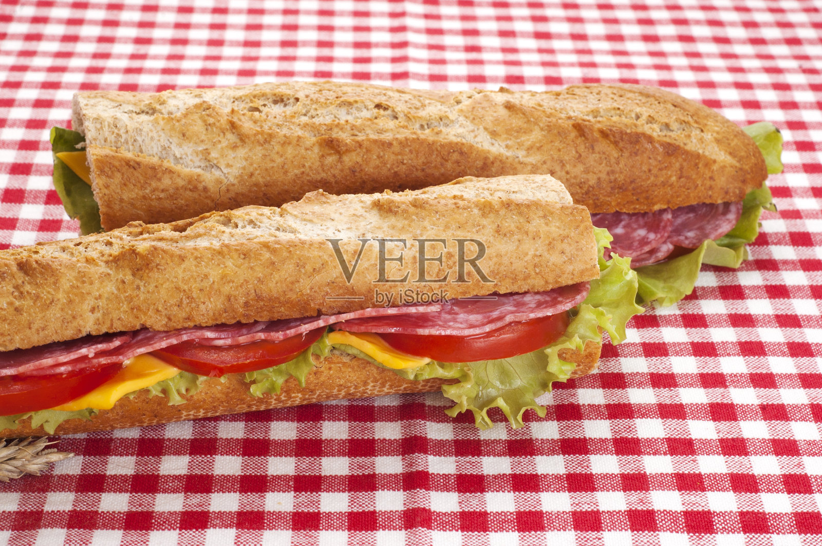 美味的三明治照片摄影图片