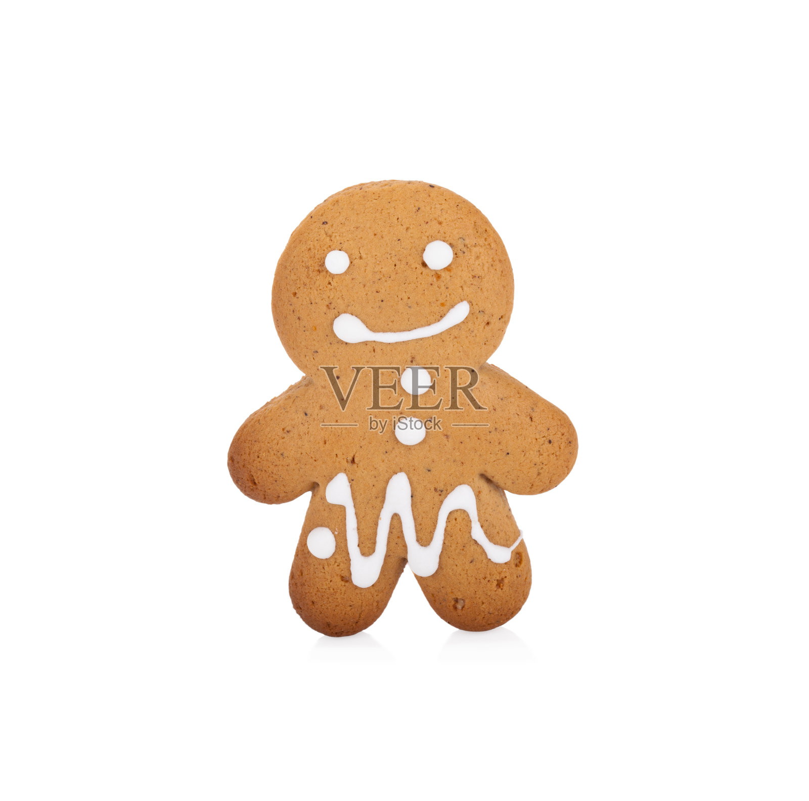 白色的姜饼人照片摄影图片