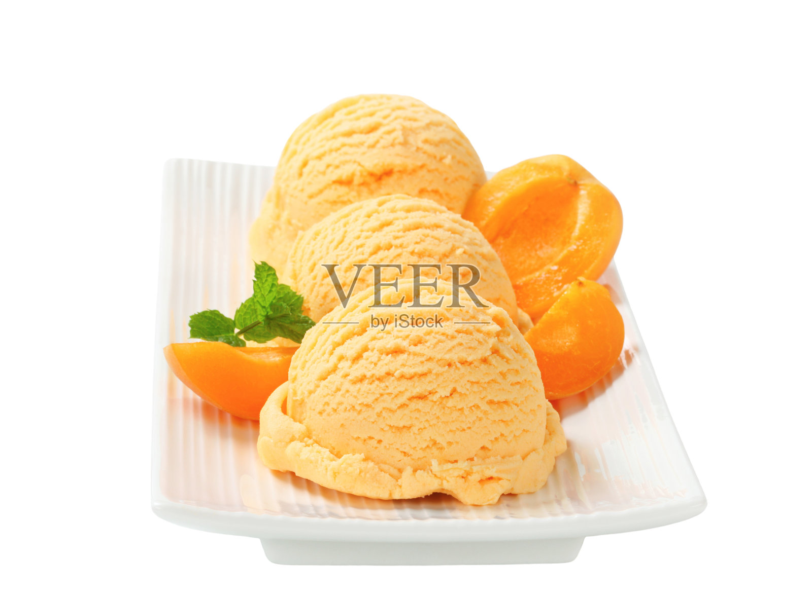 杏冰淇淋照片摄影图片