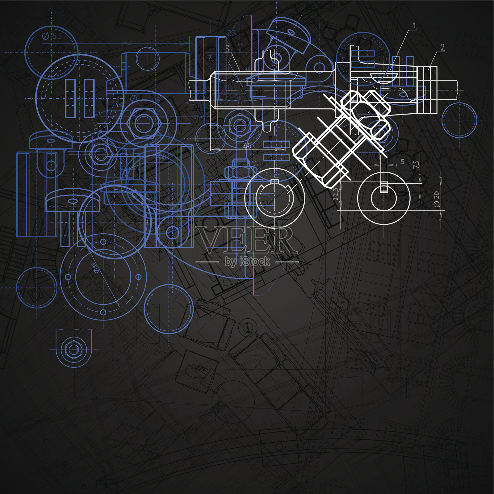 工业背景插画图片素材