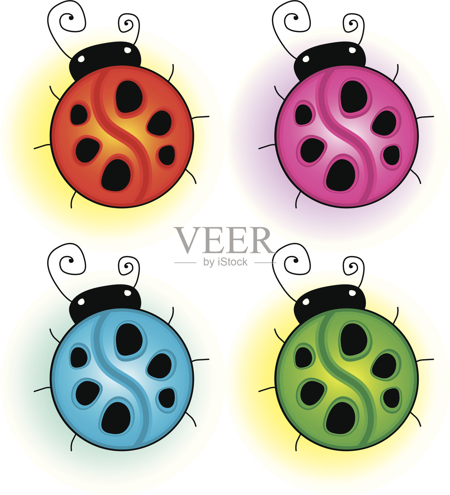 瓢虫插画图片素材