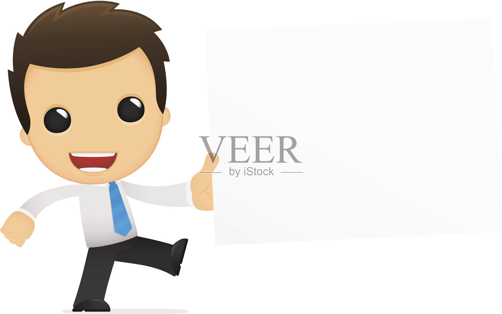 有趣的卡通办公室职员设计元素图片