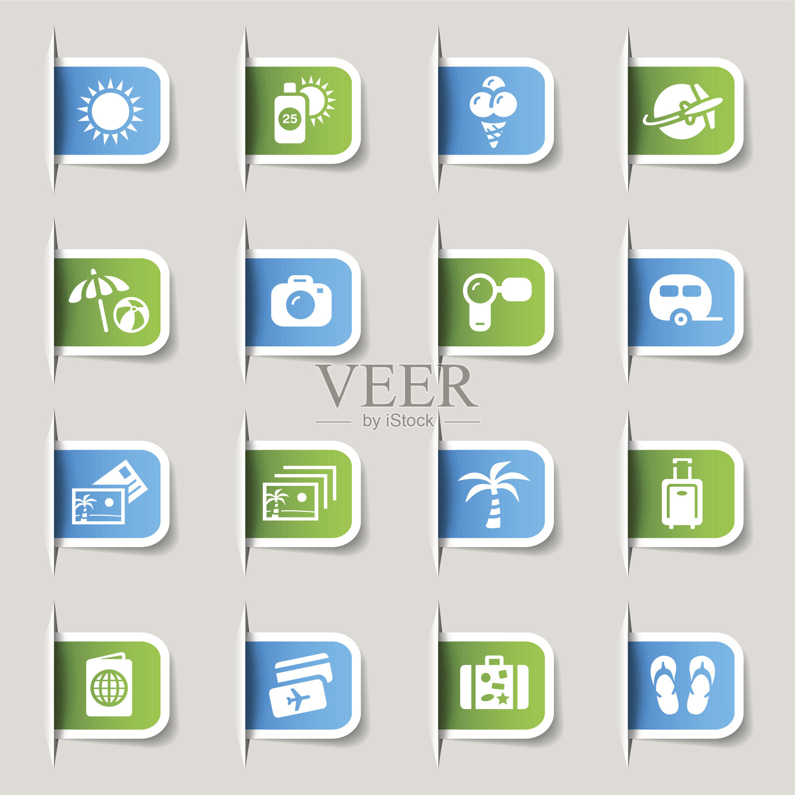 标签-度假和旅行的图标图标素材