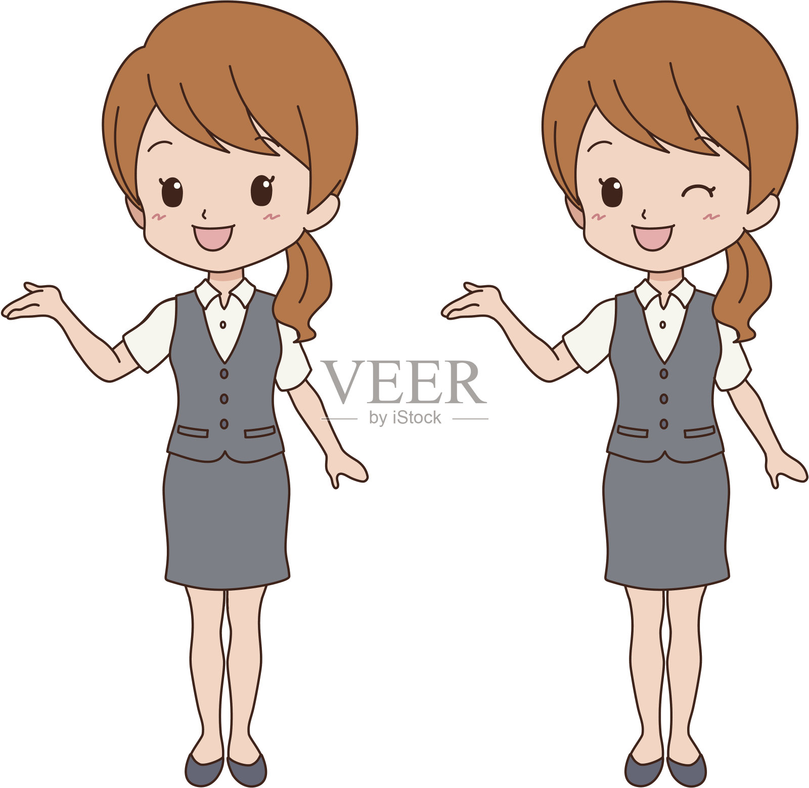 两个孩子设计元素图片