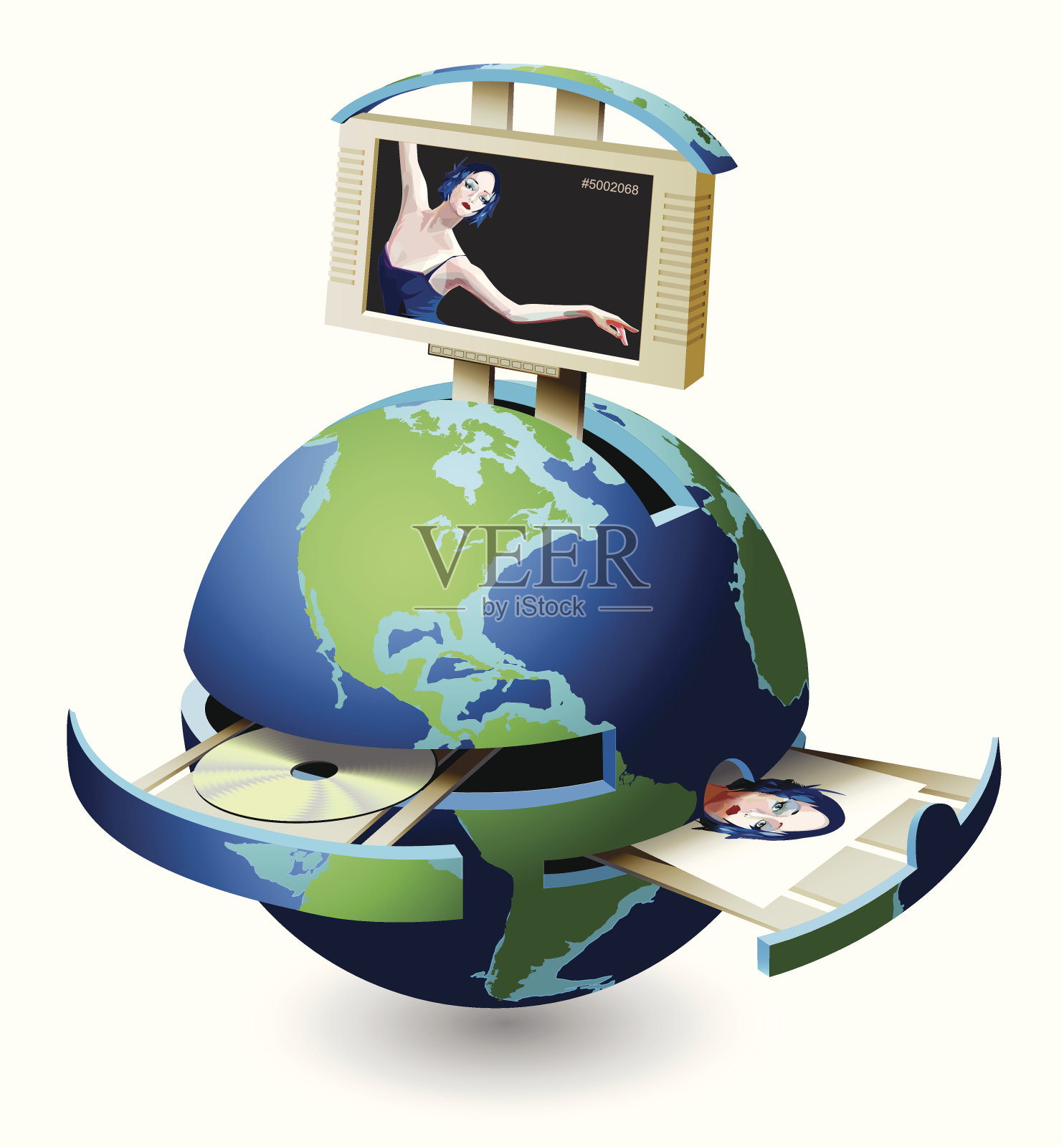 变压器插画图片素材