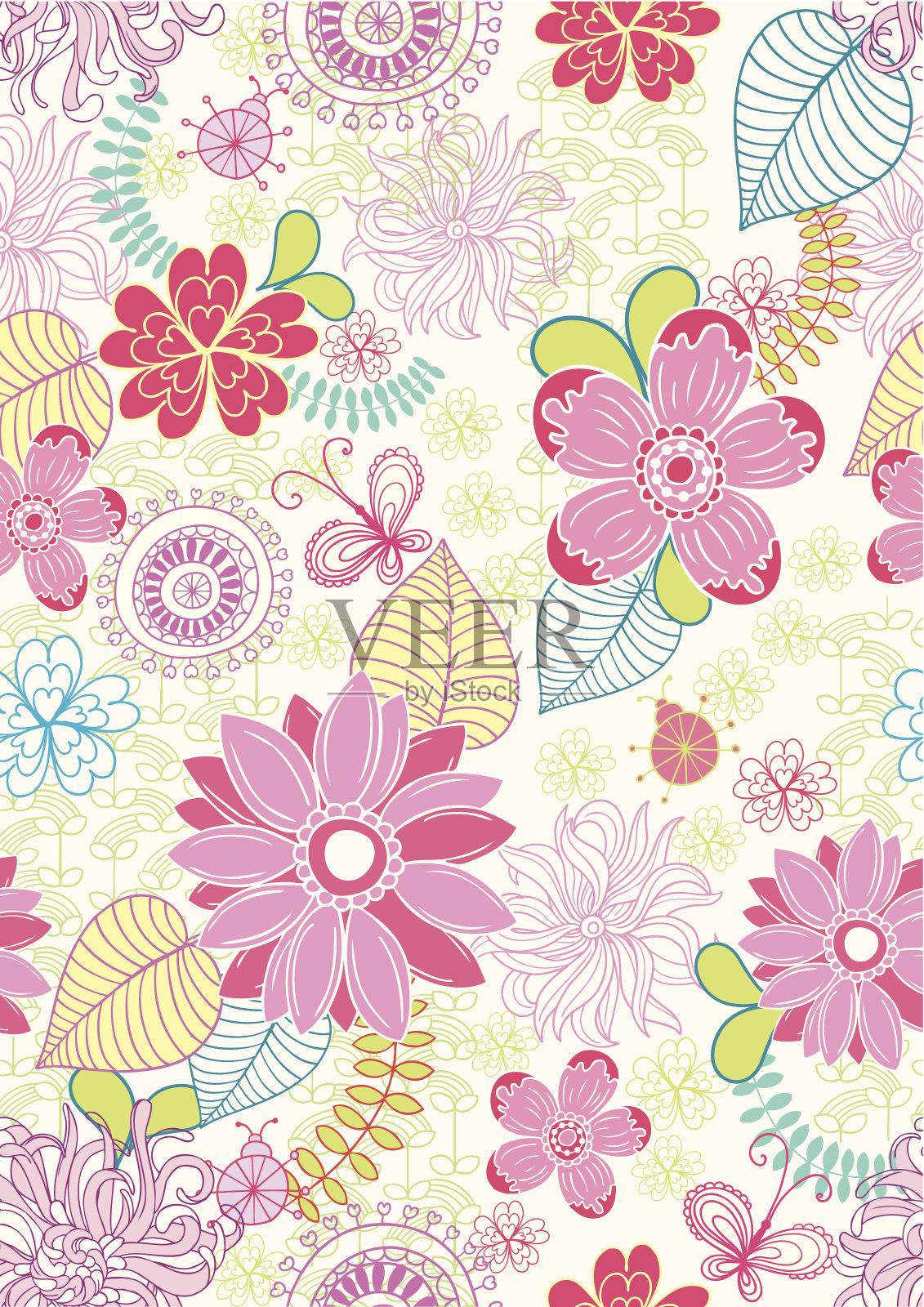 无缝模式插画图片素材