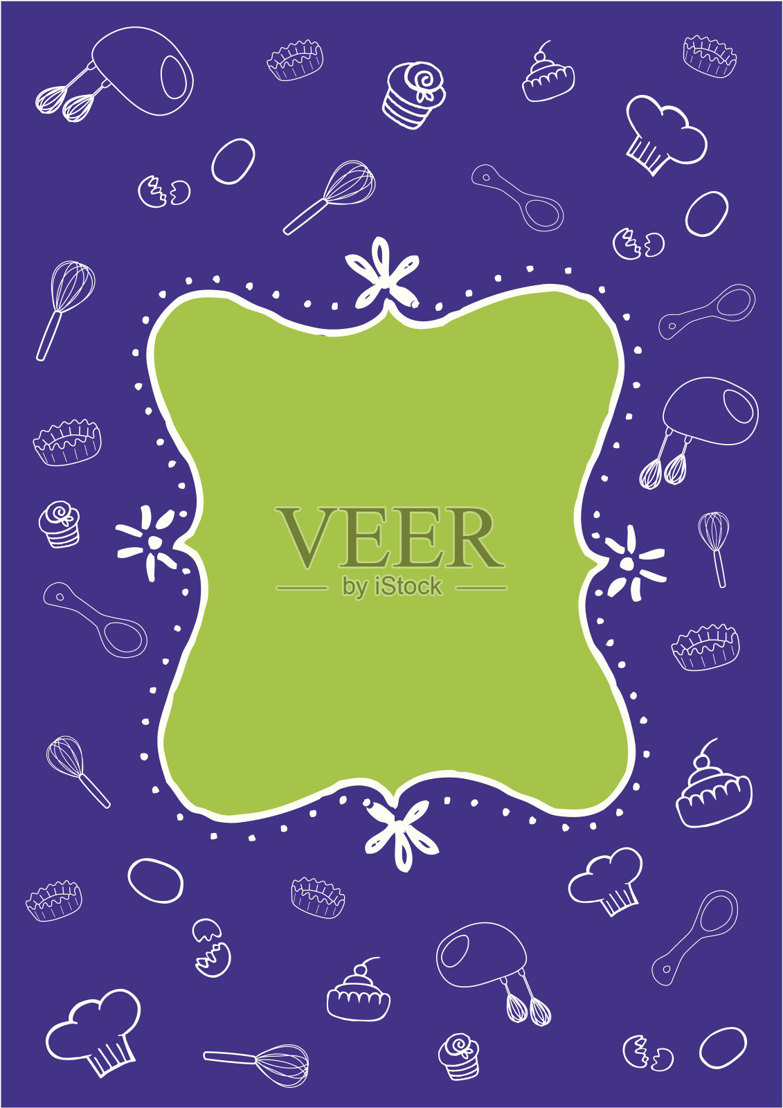 糕点菜单插画图片素材