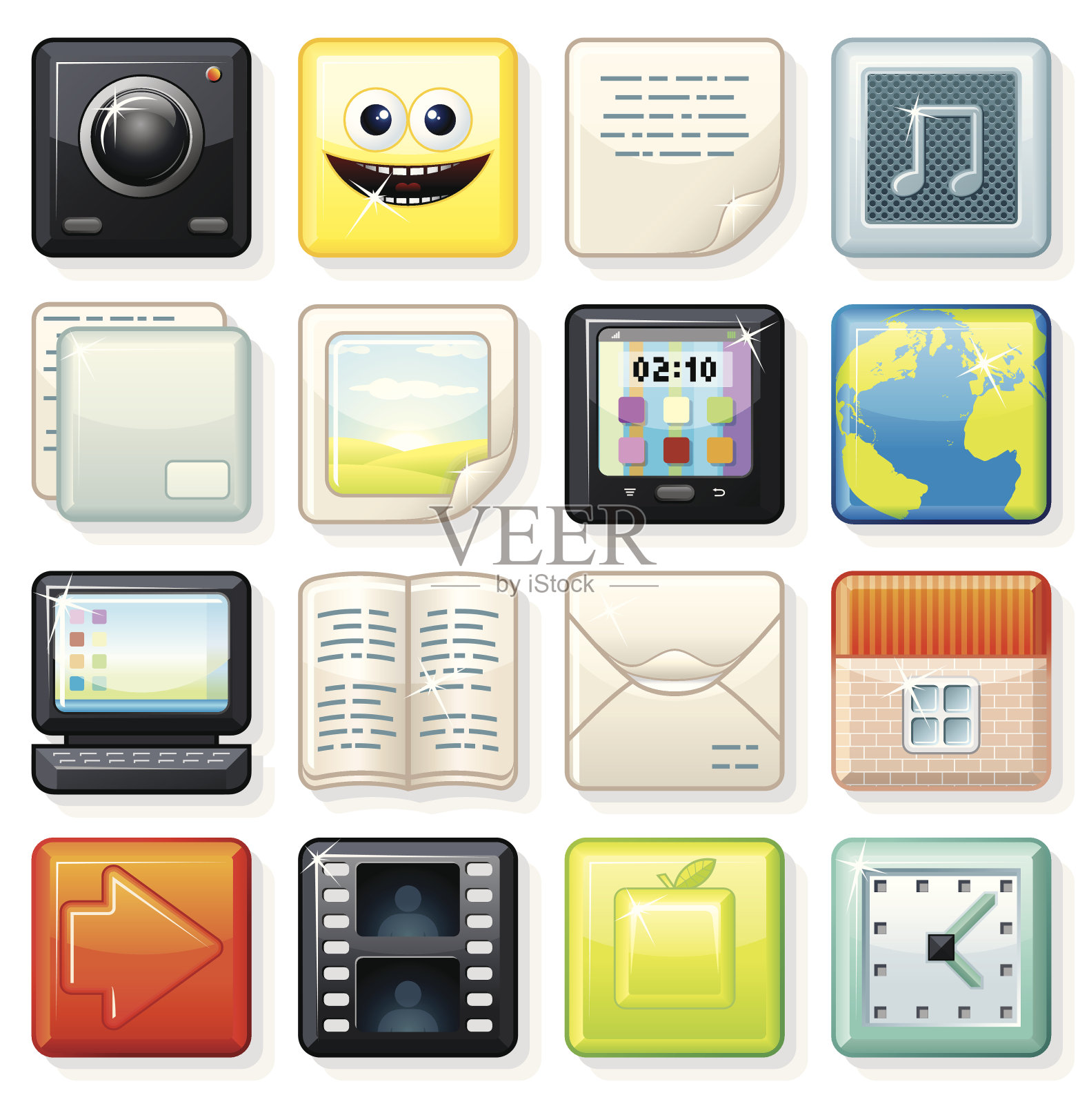 广场的形状的图标图标素材