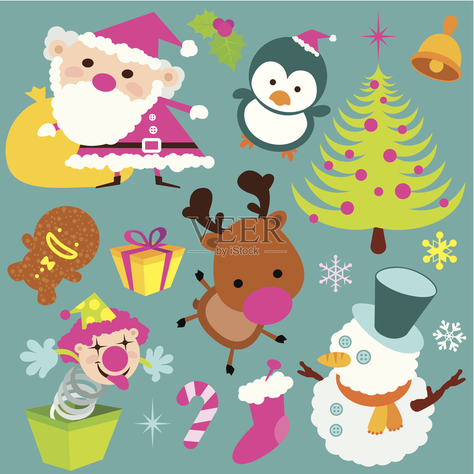 圣诞节的图标插画图片素材