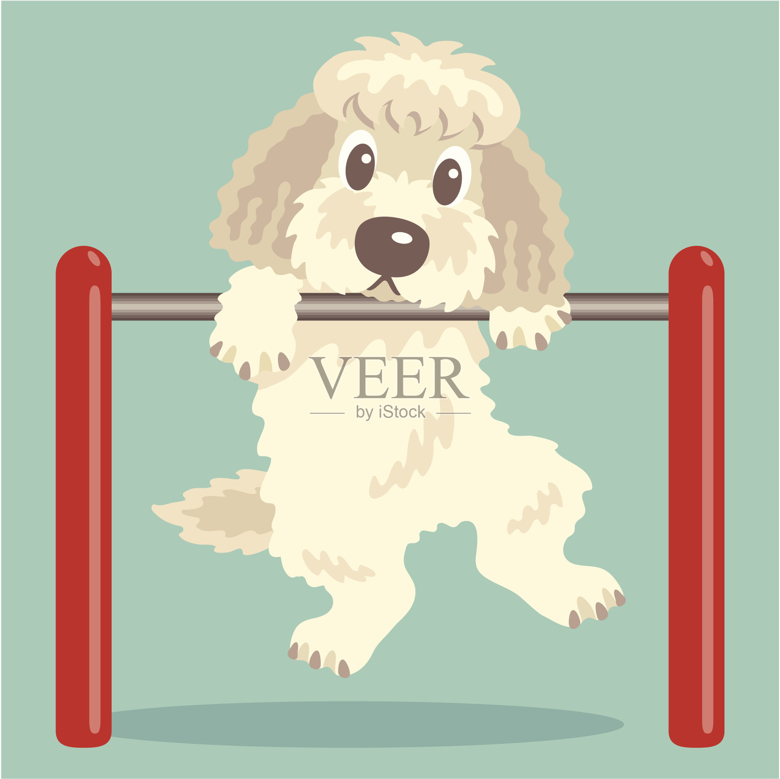 Labradoodle, Goldendoodle锻炼设计元素图片