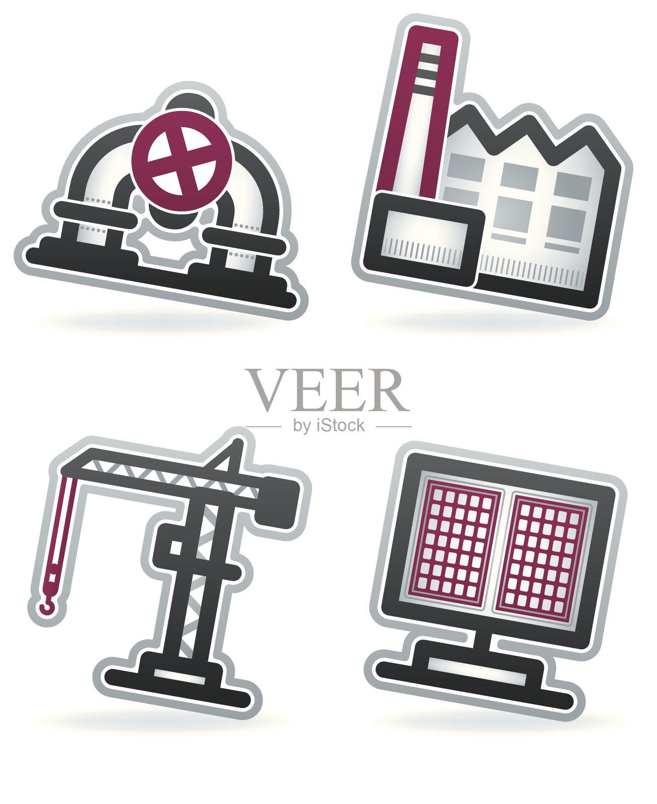 行业图标:电图标素材