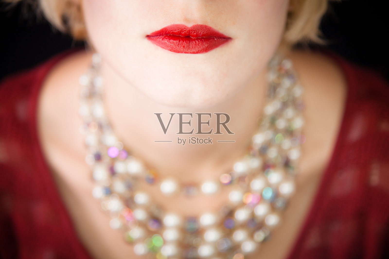 美丽的红唇!照片摄影图片