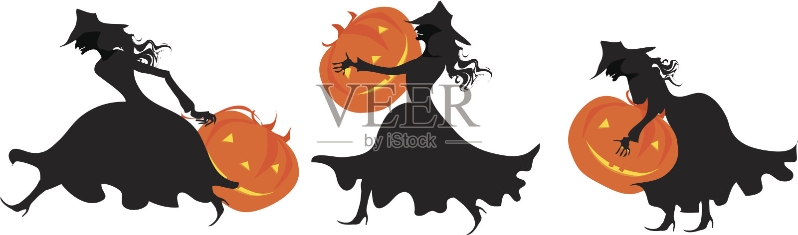 万圣节的派对插画图片素材