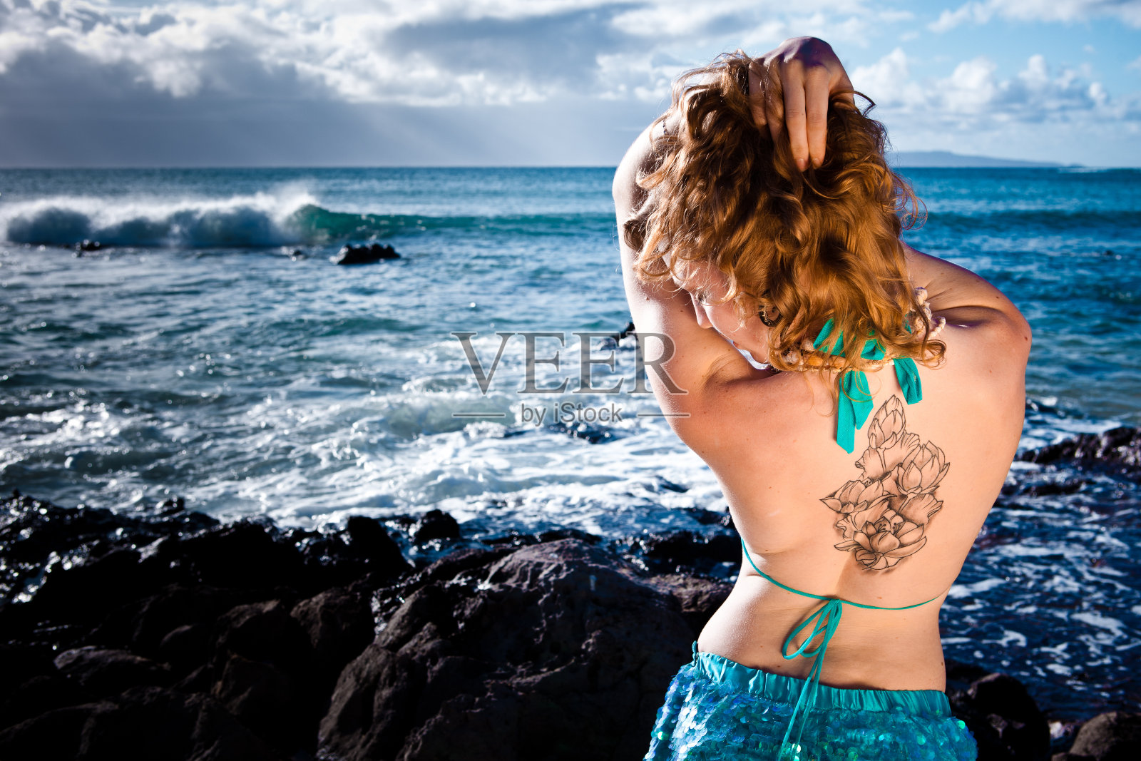 美人鱼照片摄影图片