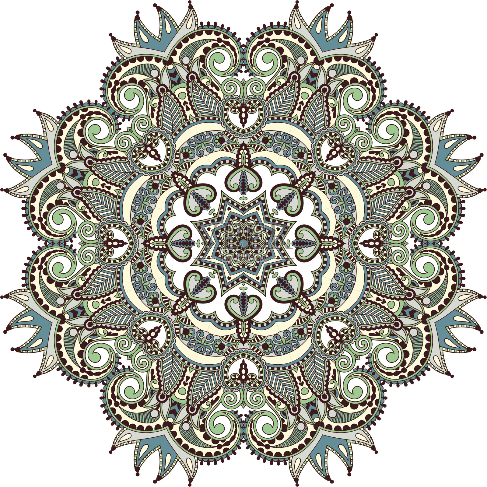 圆装饰插画图片素材