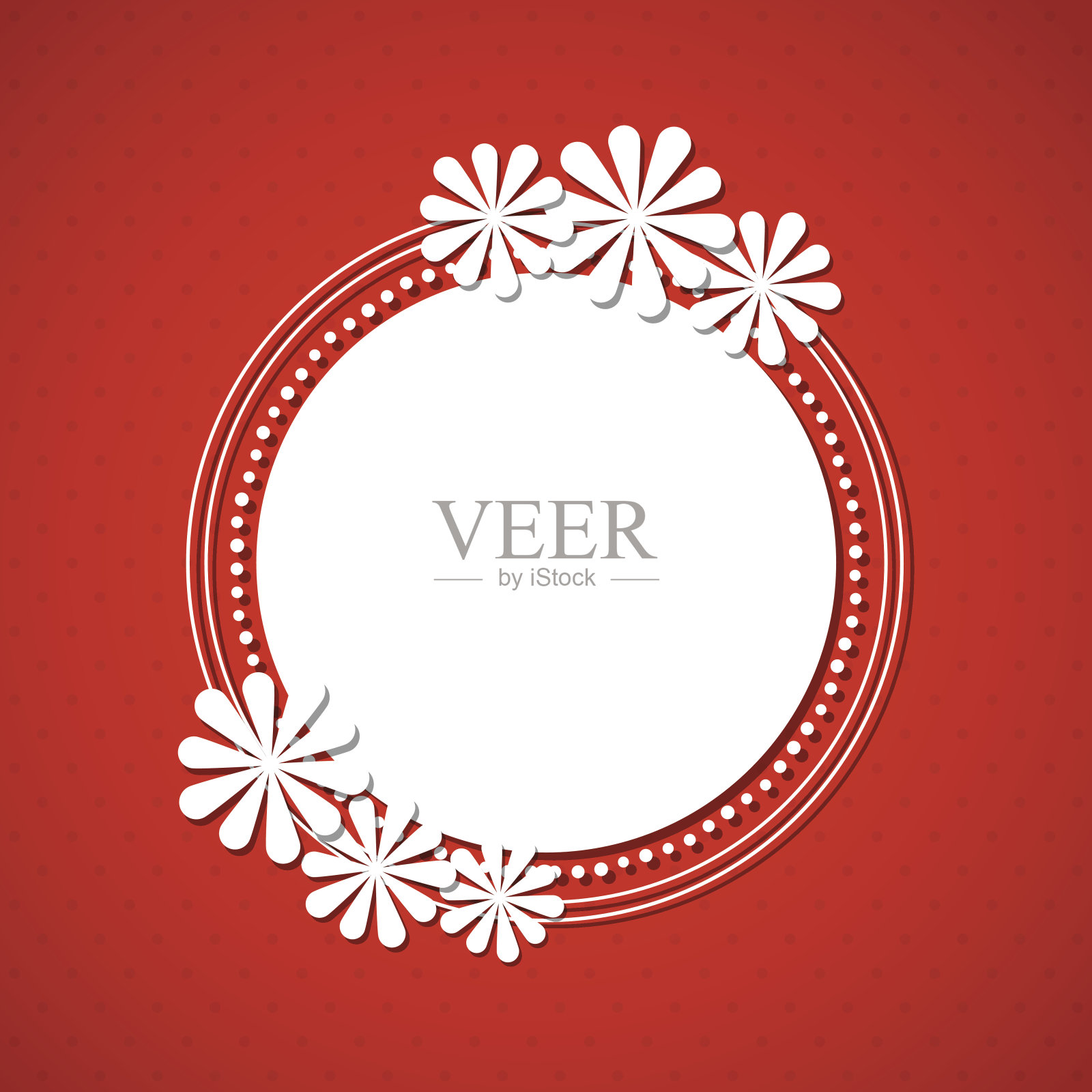 花的框架插画图片素材