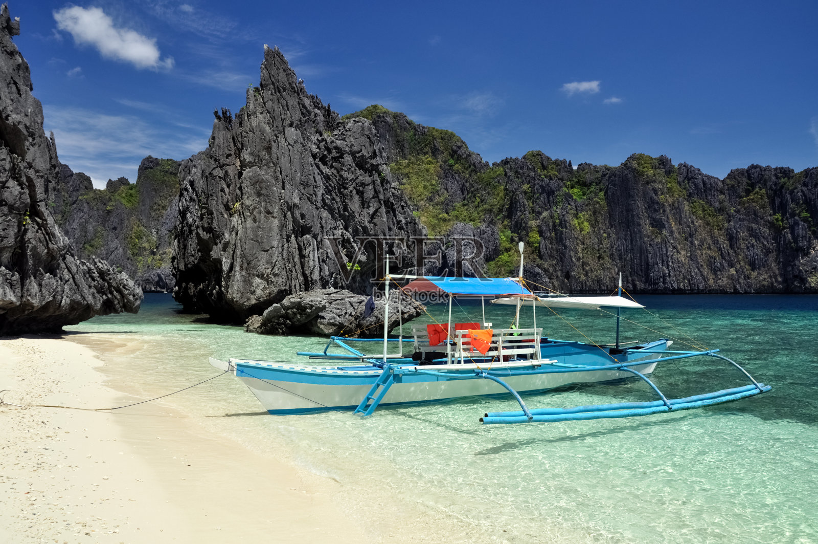 清水岛-菲律宾的厄尔尼多岛照片摄影图片