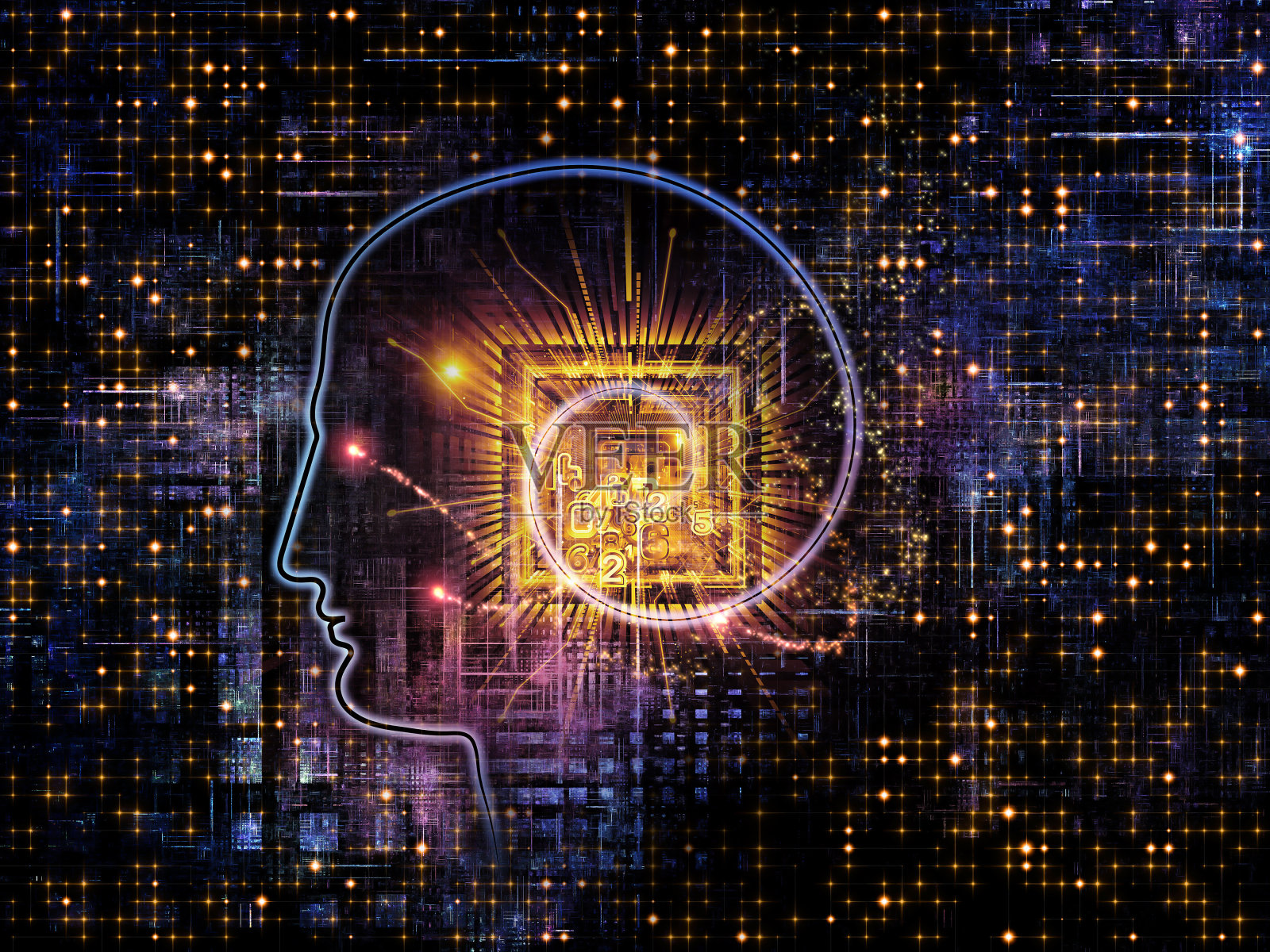 人工智能的出现插画图片素材