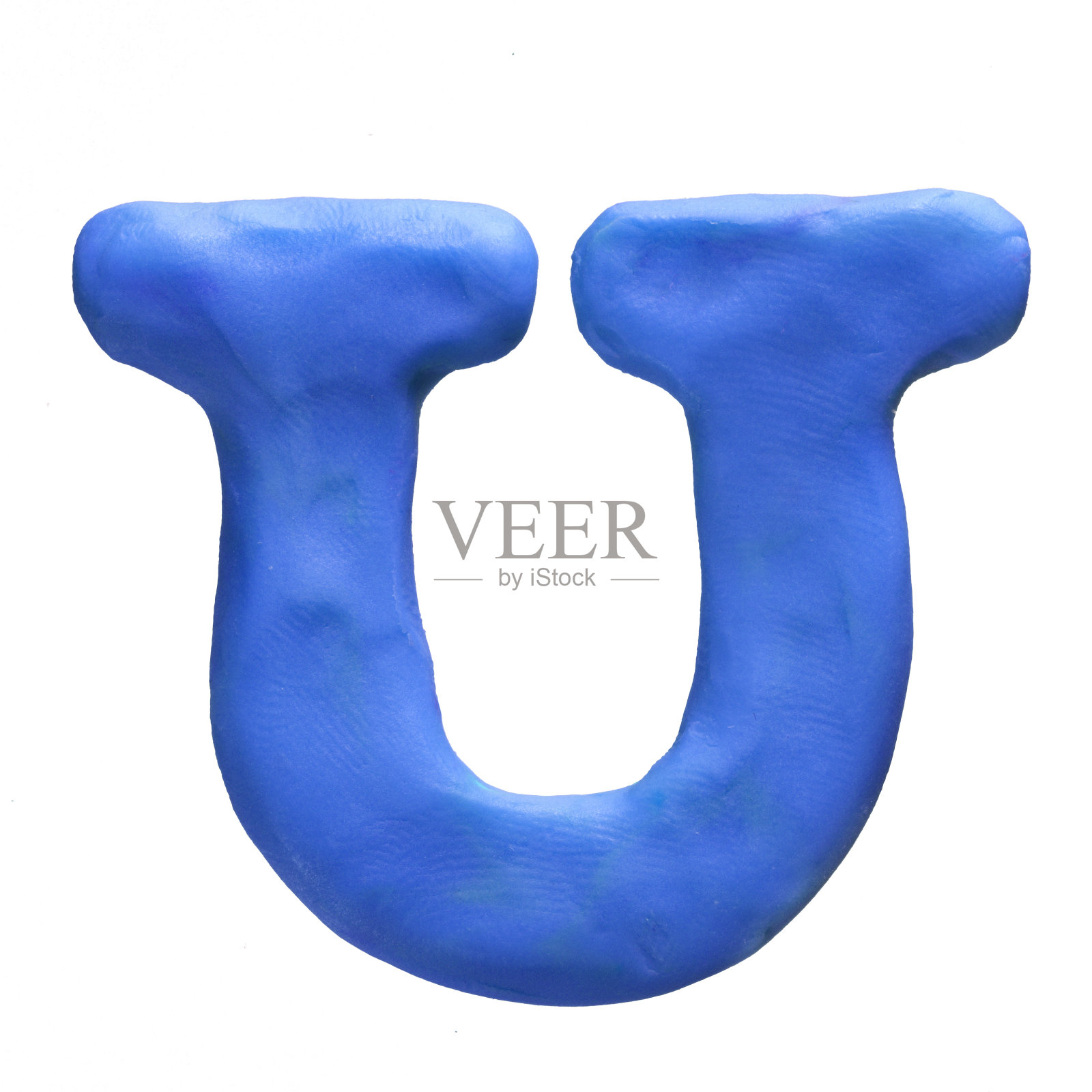 橡皮泥字母孤立在白色背景照片摄影图片