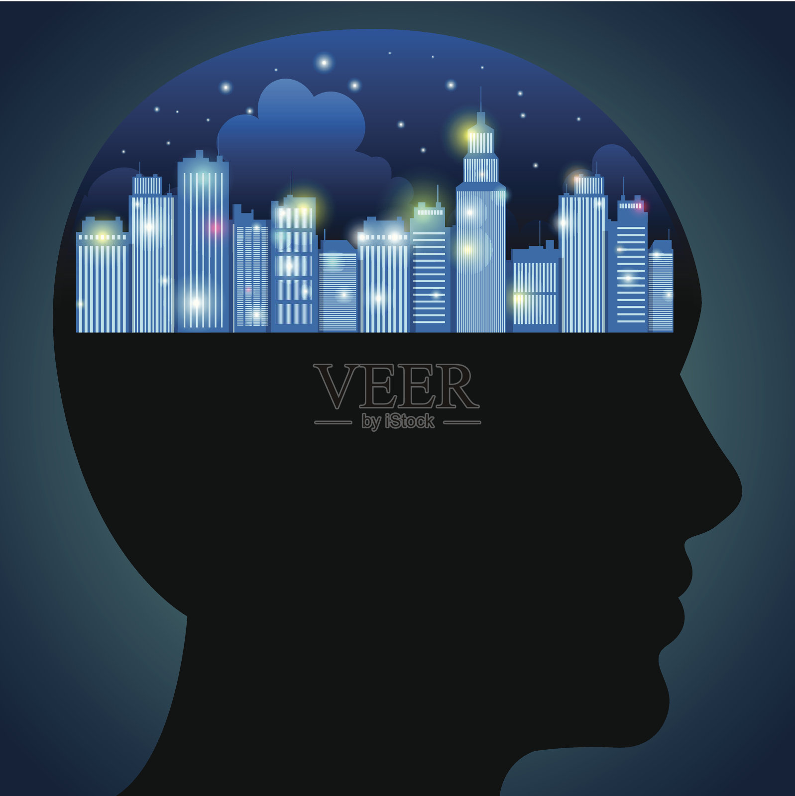 城市的想法插画图片素材