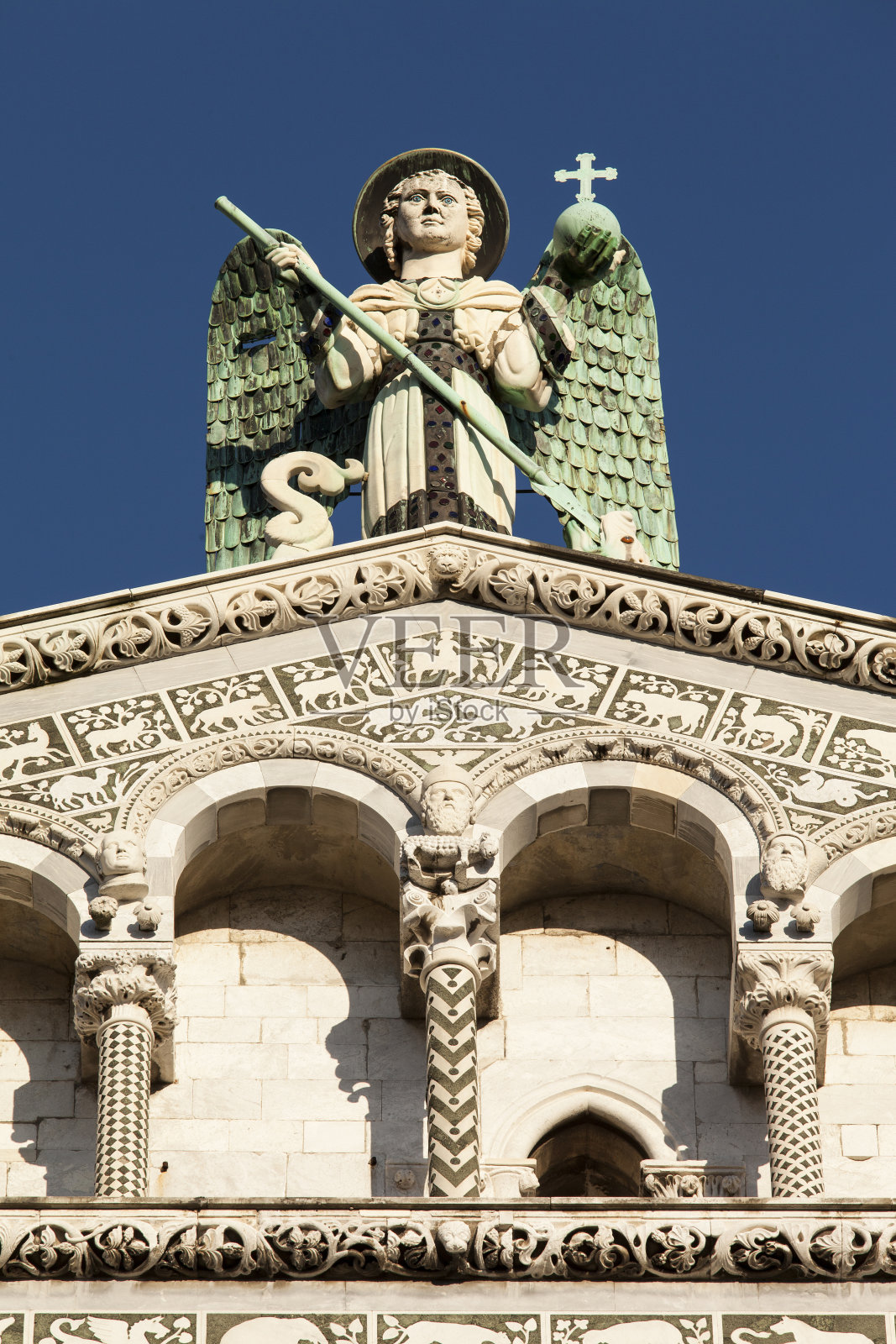 圣马丁大教堂，立面圆顶卢卡大教堂照片摄影图片
