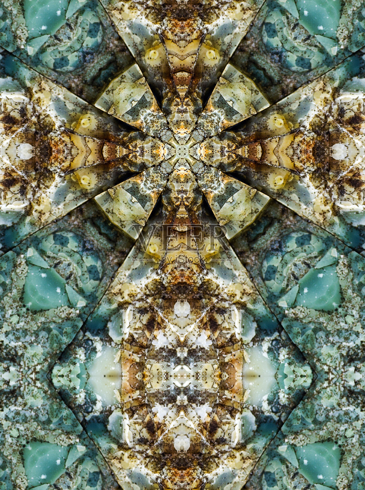 万花筒十字，燧石层照片摄影图片