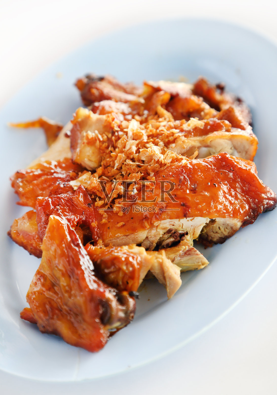 泰式烤鸡照片摄影图片