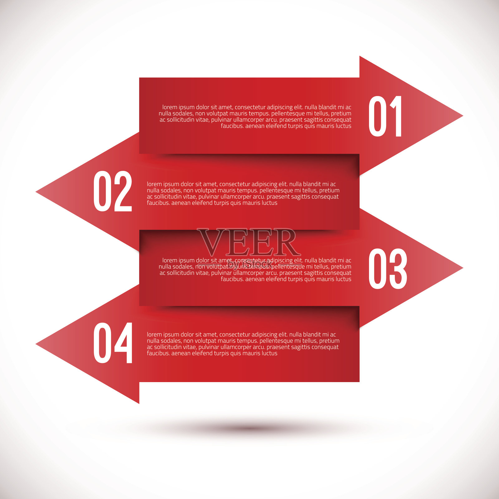 现代商业信息图箭头模板插画图片素材