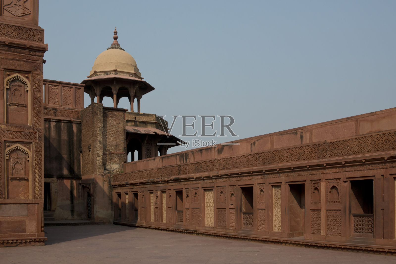 阿格拉堡的庭院照片摄影图片