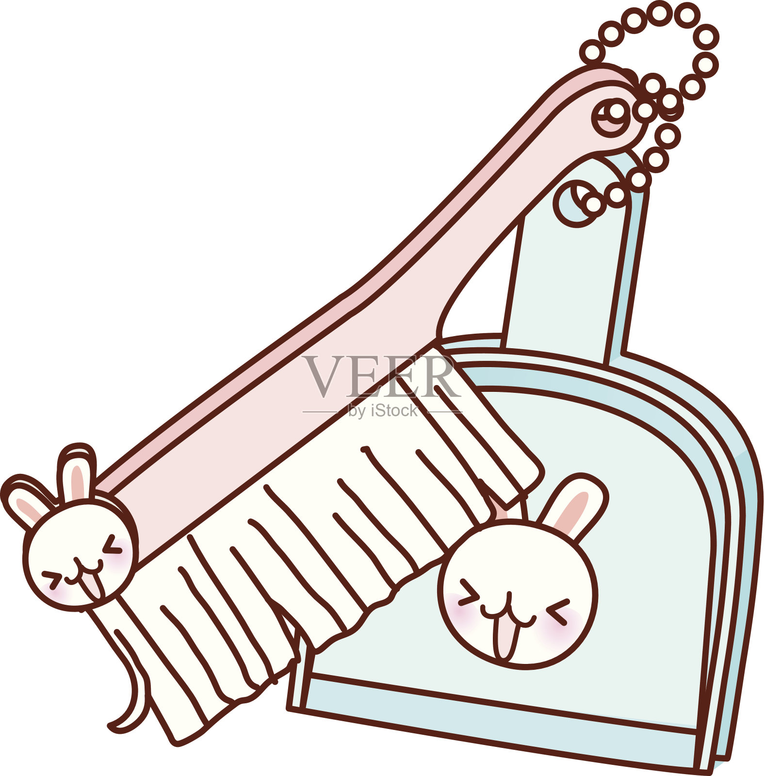 清洗衣服插画图片素材