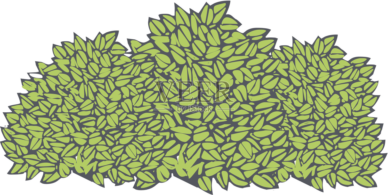 茂密的森林插画图片素材