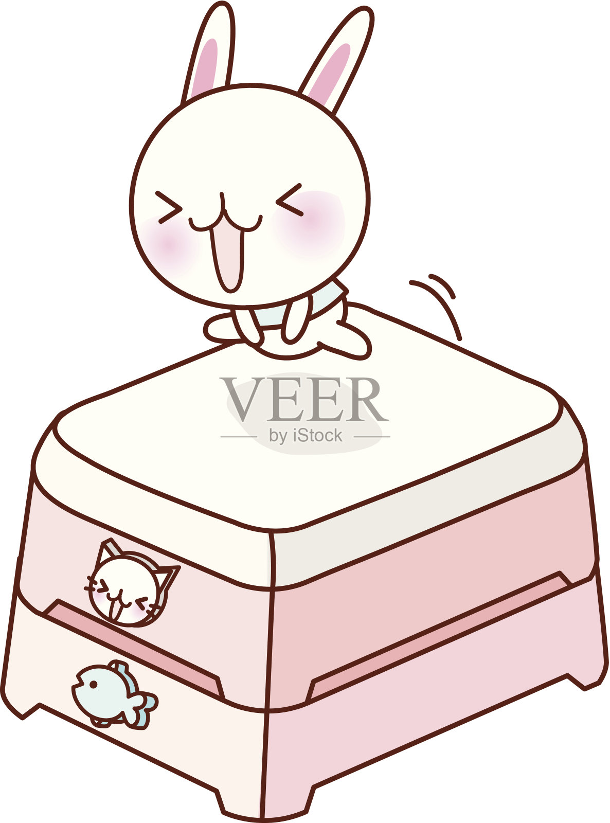 长马插画图片素材