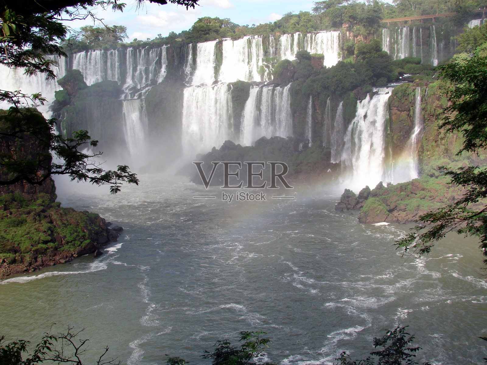 伊瓜苏瀑布全景照片摄影图片