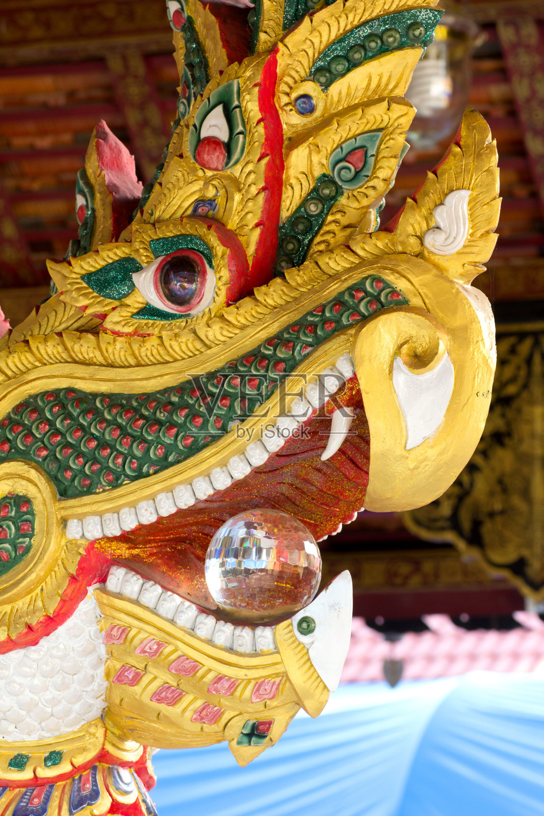 那加的脸和水晶嘴照片摄影图片