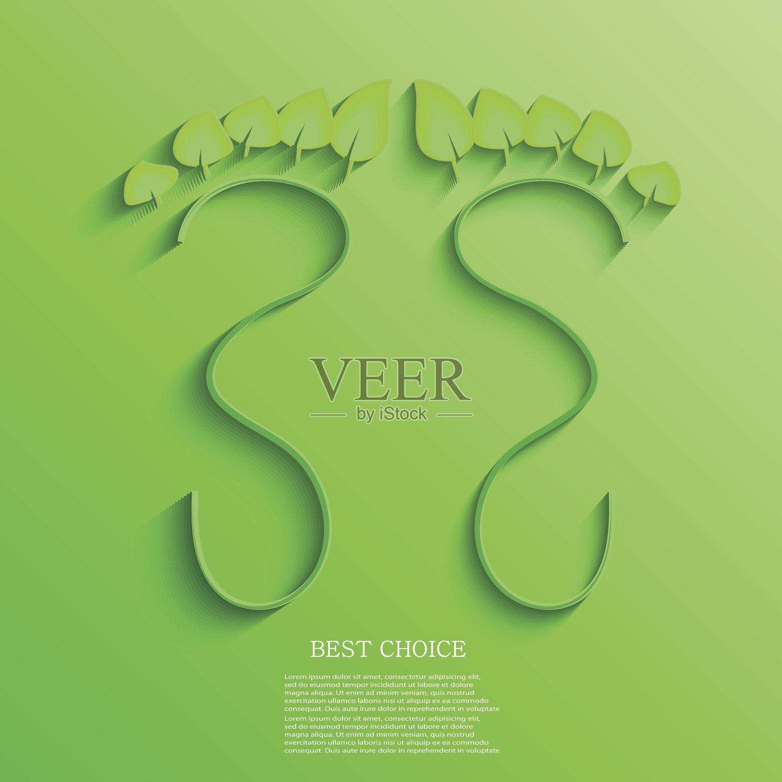 向量生态足迹背景。Eps10插画图片素材