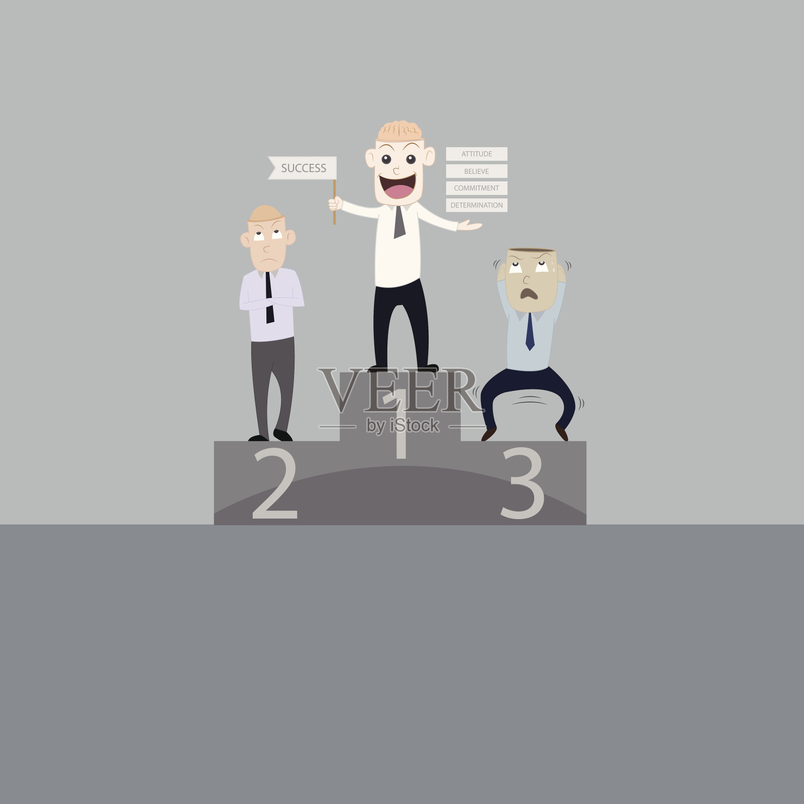 商人的成功插画图片素材