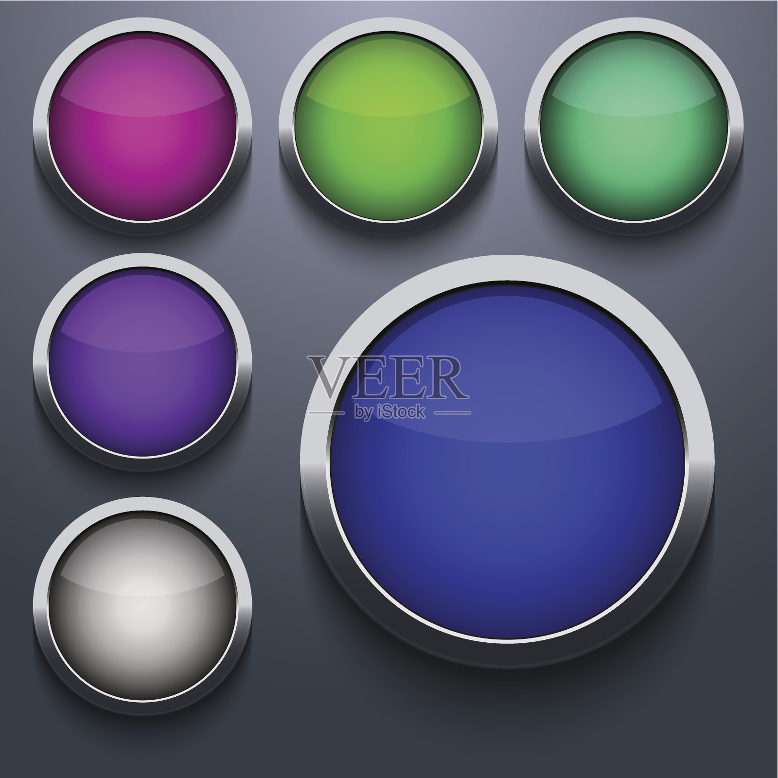 矢量网页按钮集设计设计元素图片