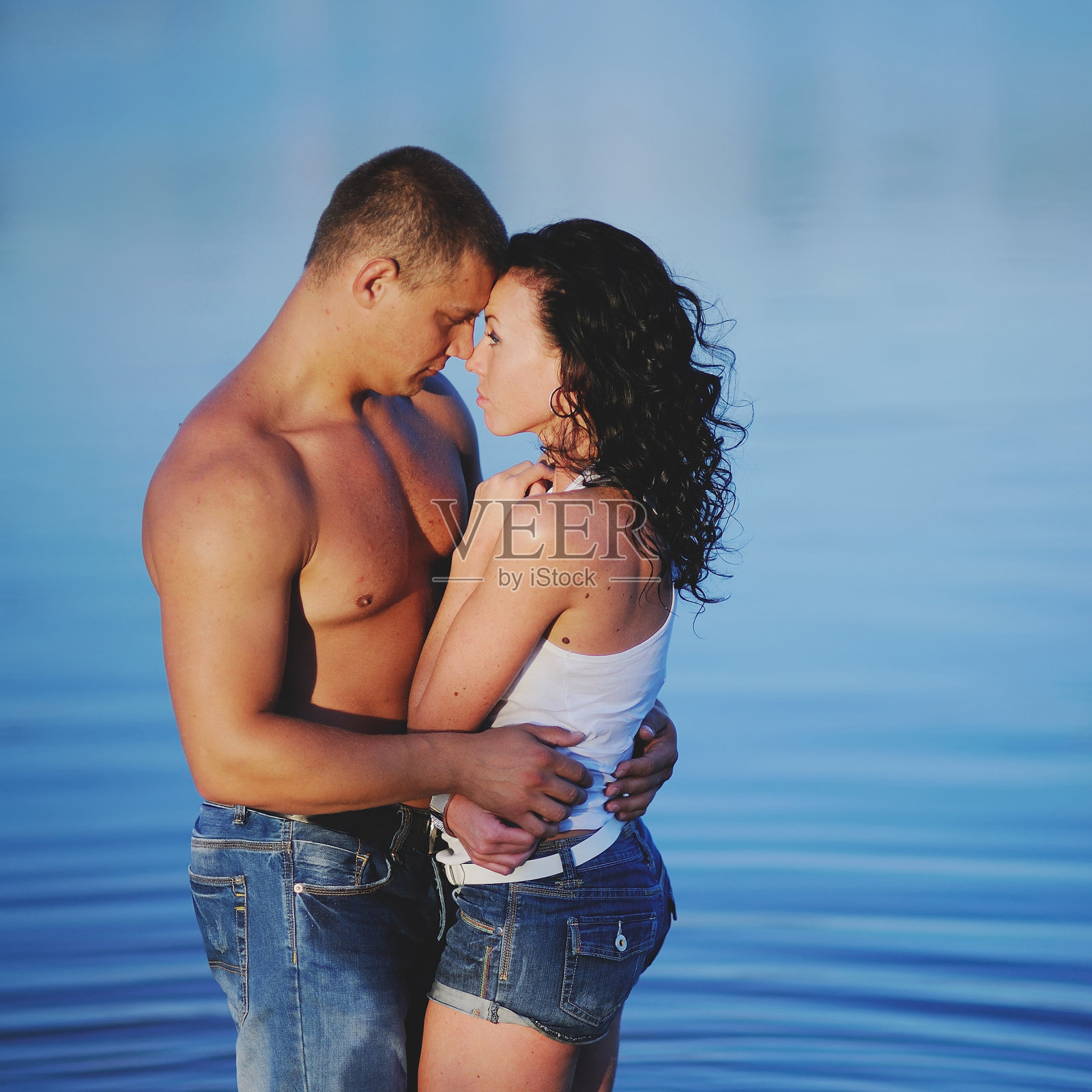 浪漫的情侣照片摄影图片