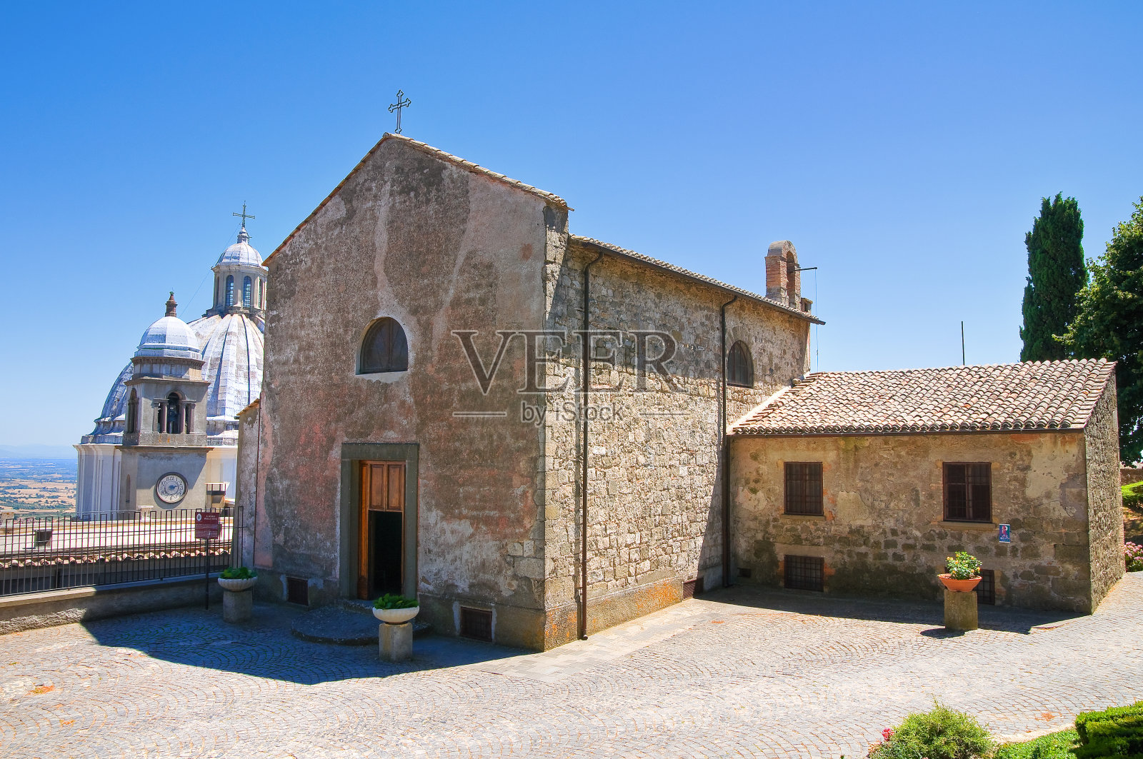 圣玛丽亚·德拉·斯诺教堂。Montefiascone。拉齐奥。意大利。照片摄影图片