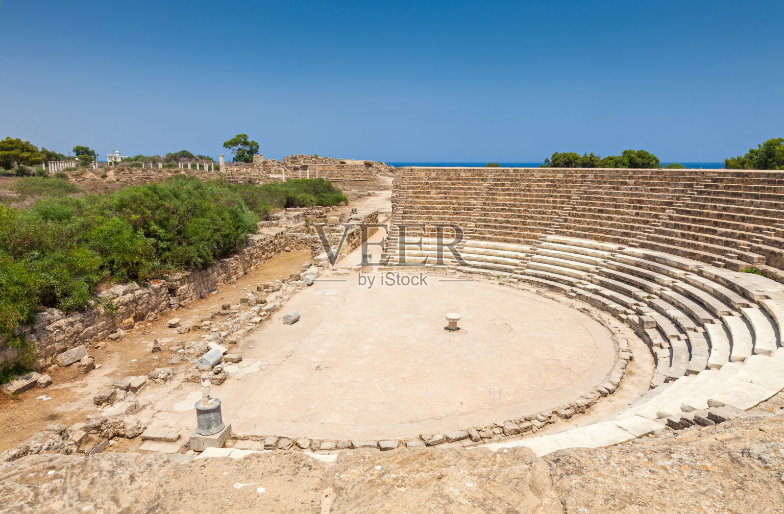 萨拉米斯战役遗址照片摄影图片